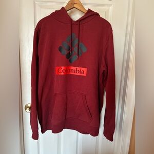 Columbia Red Pullover Sweater Casual Sporty Style